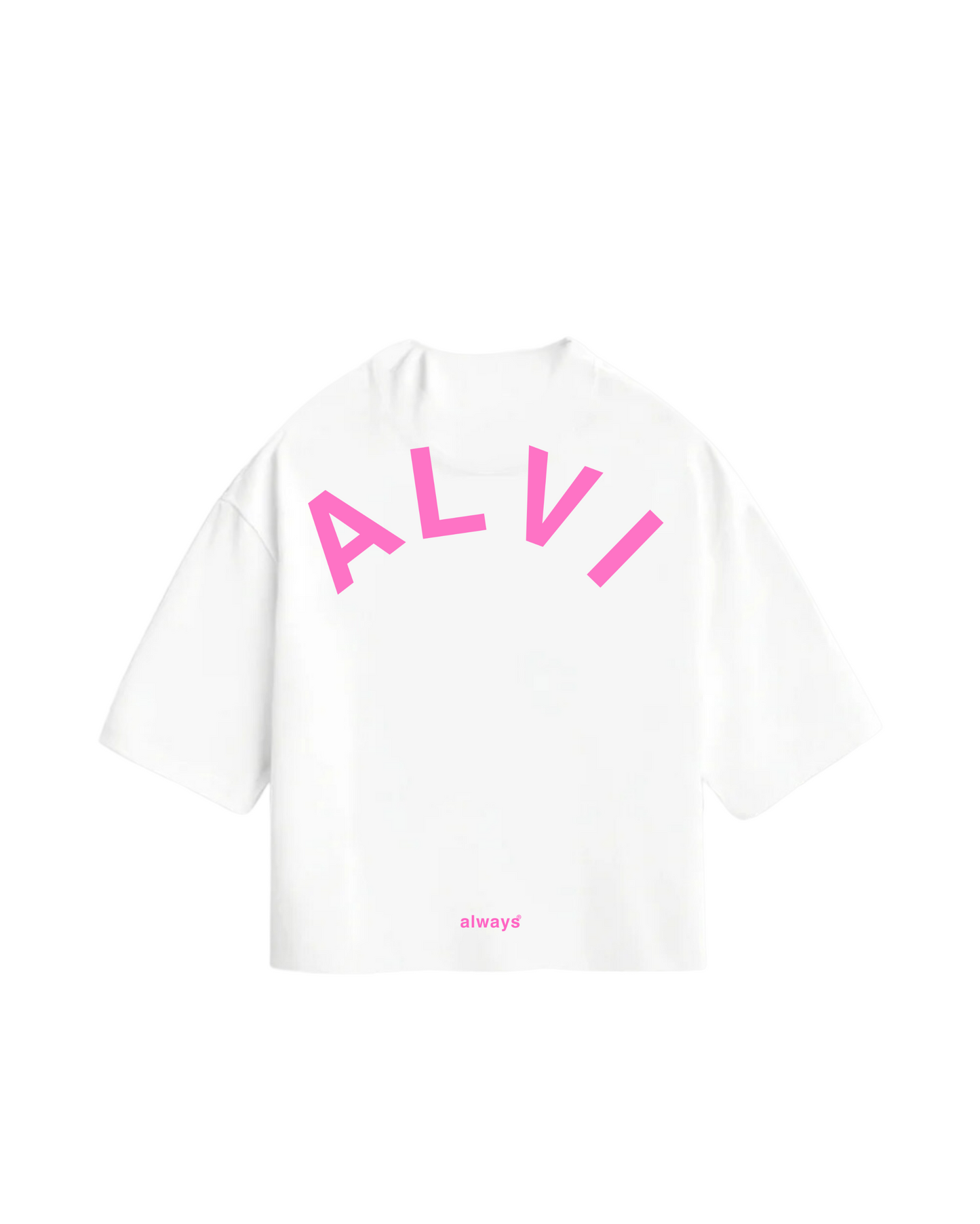 ALVI WHITE & PINK TEE
